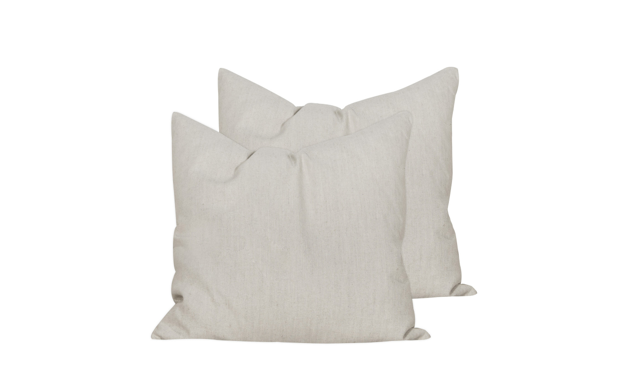 MONACO Putetrekk Small Beige 2-pak - Tepper og tekstiler - Pynteputer - Putetrekk - Sofasandmore