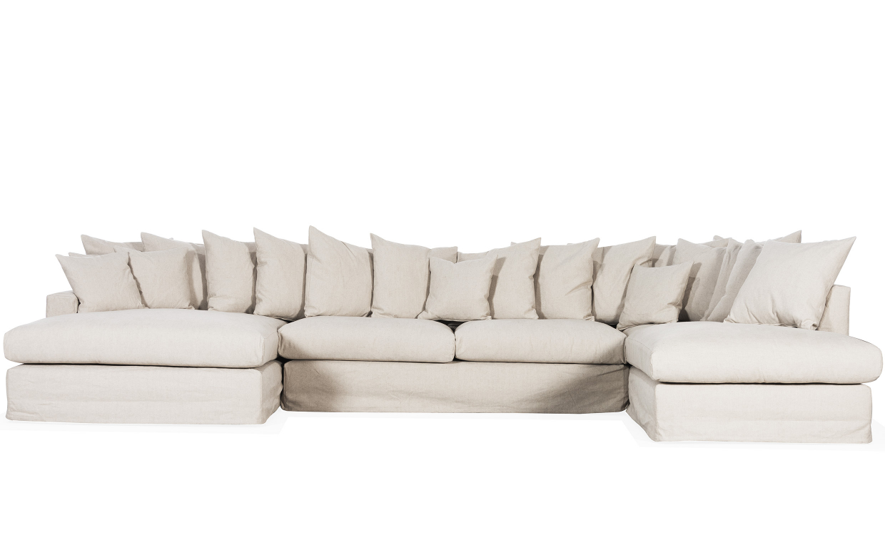 MONACO U-sofa Høyre Beige - Sofaer - U-sofaer - Sofasandmore