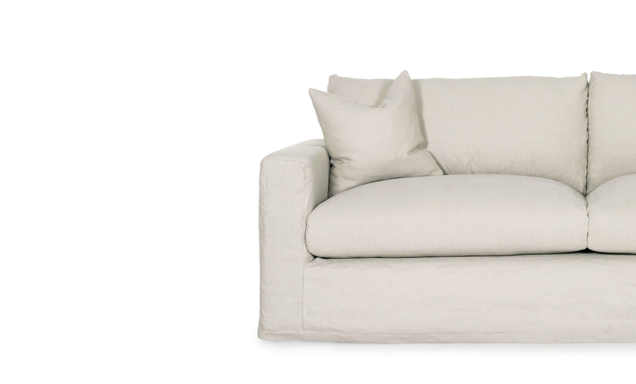 POLSTER MAXIME 3-seters sofa Beige - Klær - Sofasandmore