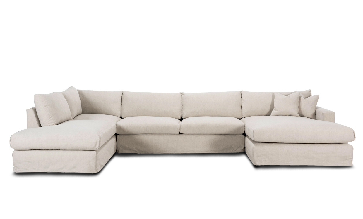 MAXIME U-sofa Venstre Beige - Sofaer - U-sofaer - Sofasandmore