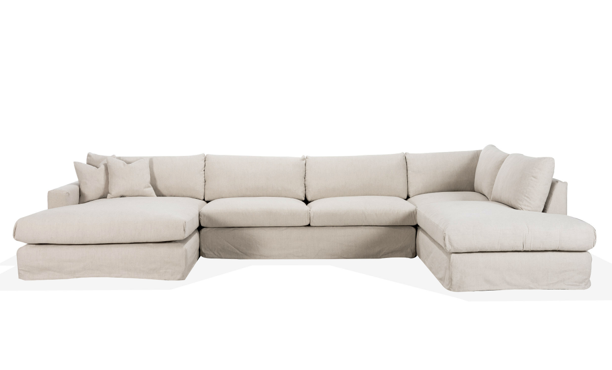 MAXIME U-sofa Høyre Beige