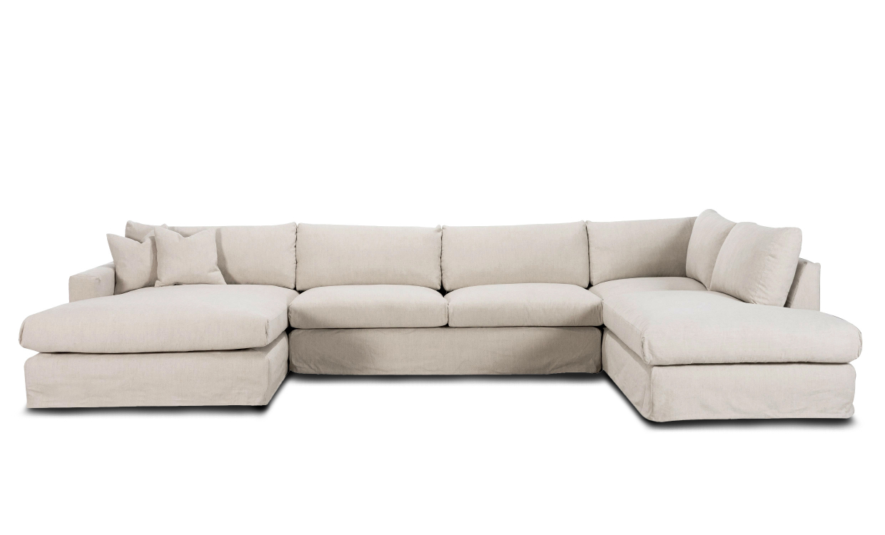MAXIME U-sofa Høyre Beige - Sofaer - U-sofaer - Sofasandmore