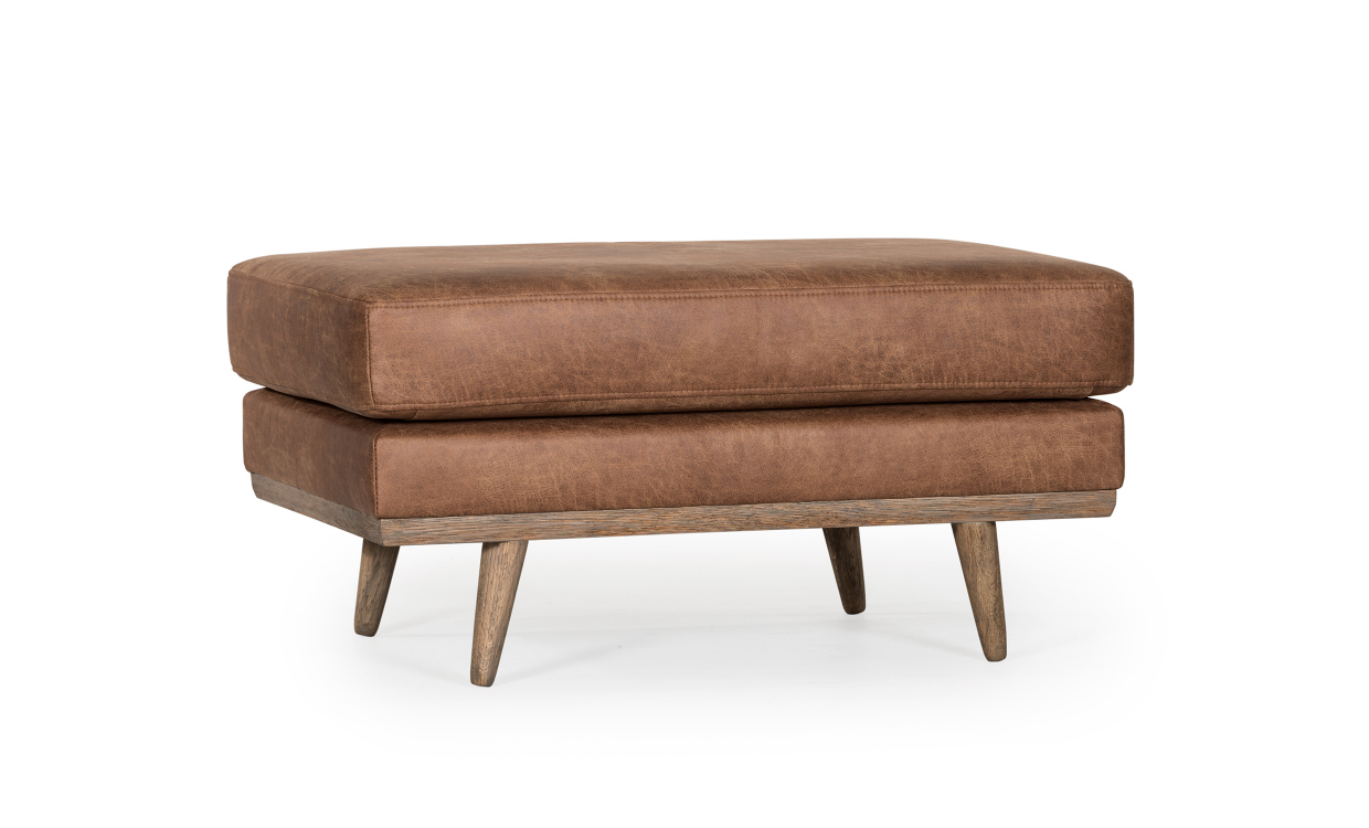 STOCKHOLM Leather Fotskammel Cognac - Sofaer - Fotskamler - Sofasandmore