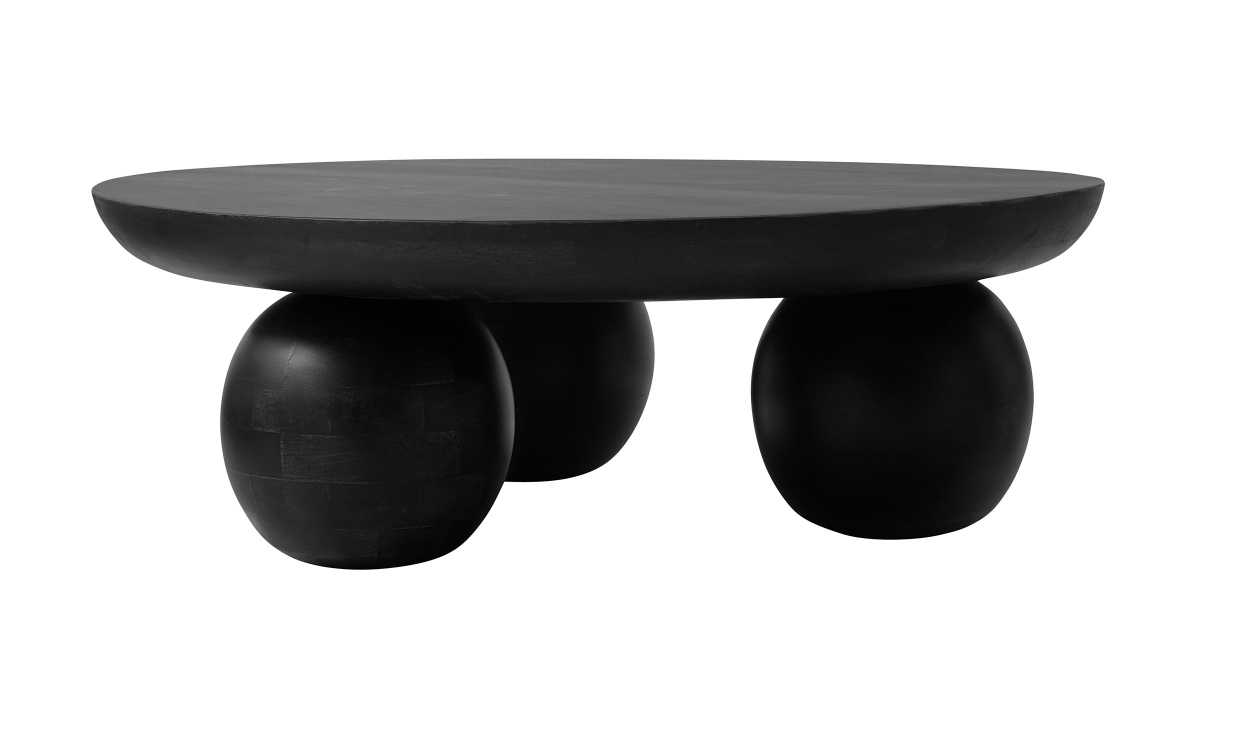 MIRA Bord Svart - Sofabord - Rundt salongbord - Sofasandmore