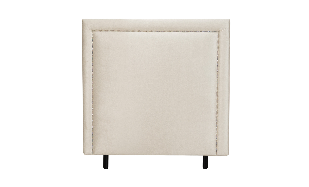 Bilde av PERLA Sengegavl 140 Fløyel Beige