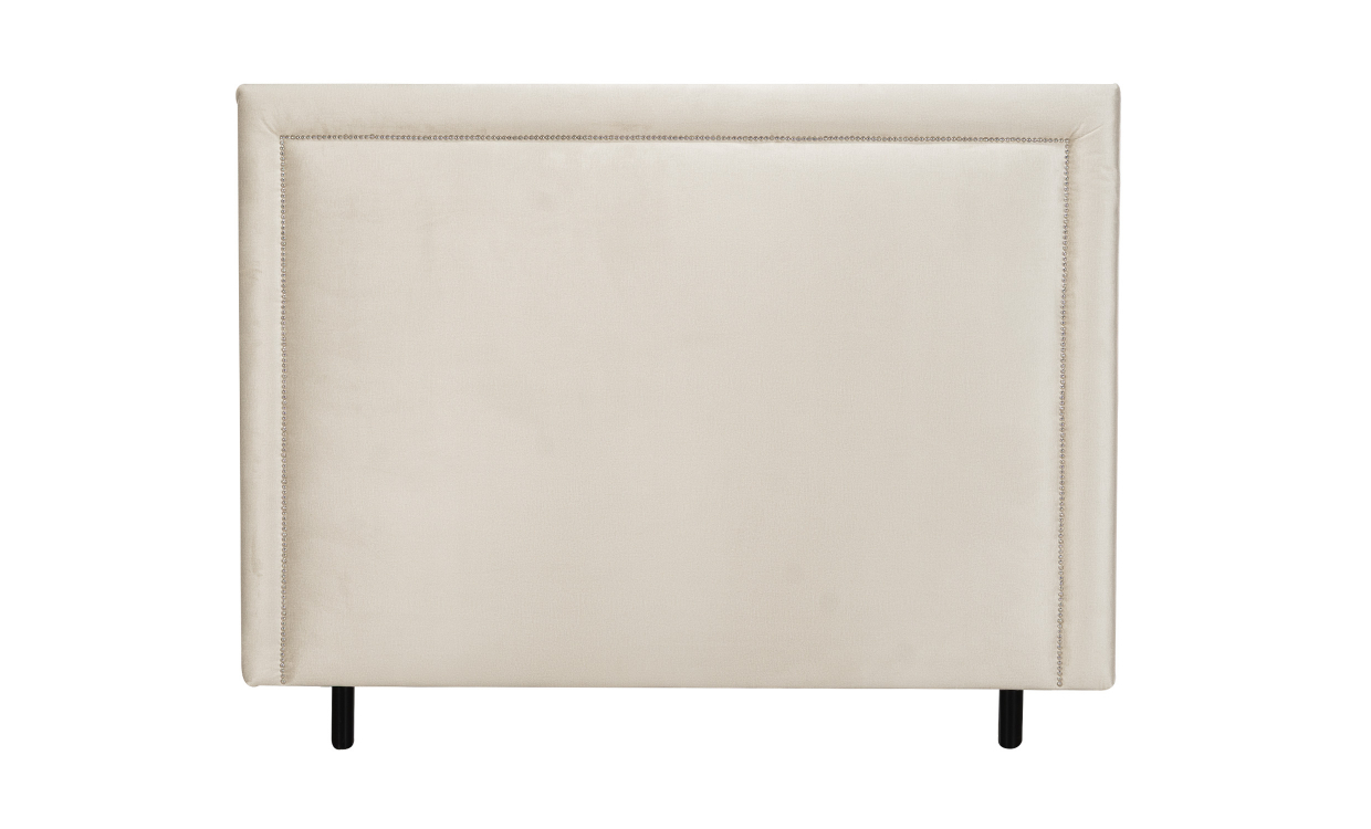 Bilde av PERLA Sengegavl 160 Fløyel Beige
