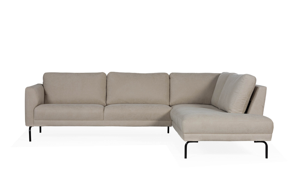 PORTOFINO L-Sofa Høyre Mørk Beige