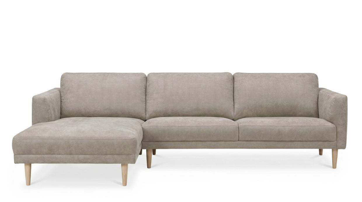 Bilde av PORTOFINO Divansofa Venstre Mørk beige Eikben