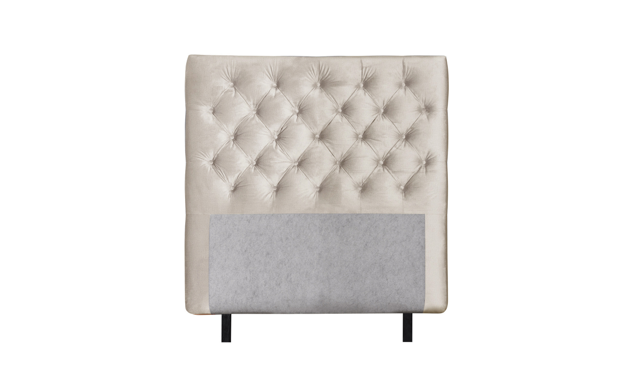 Bilde av OPERA 140 Sengegavl Fløyel Beige