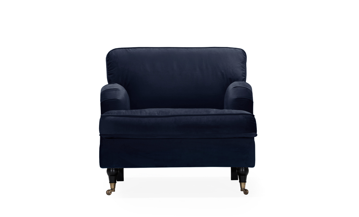 Bilde av SKAGEN Lenestol Velvet Mørk blå