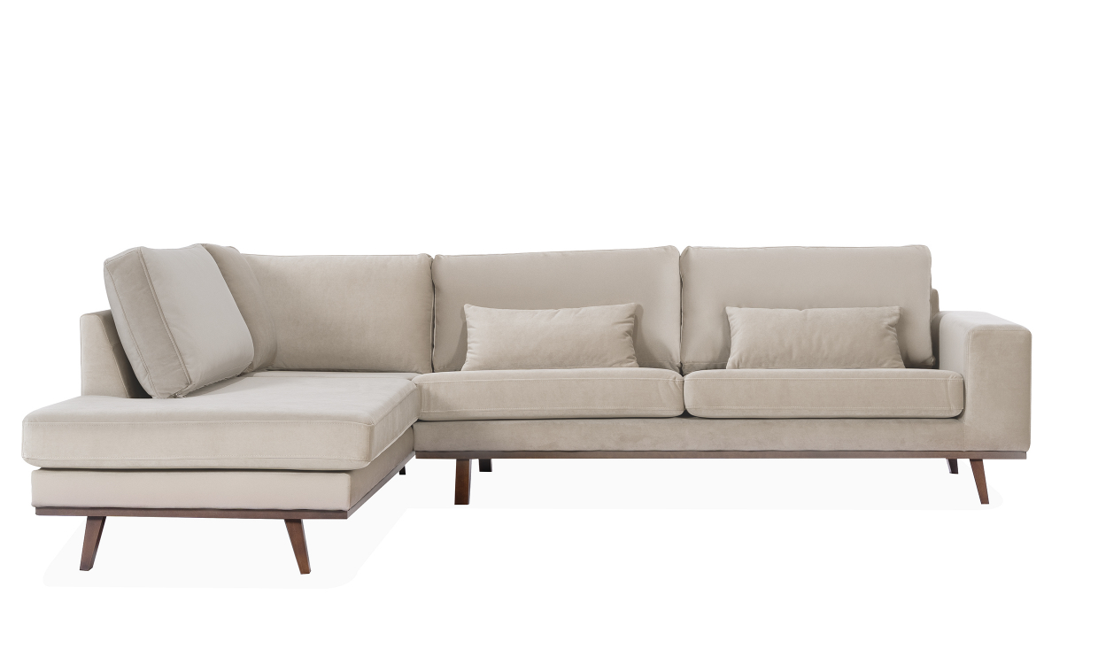Bilde av STOCKHOLM L-sofa Venstre Velvet Edition Greige