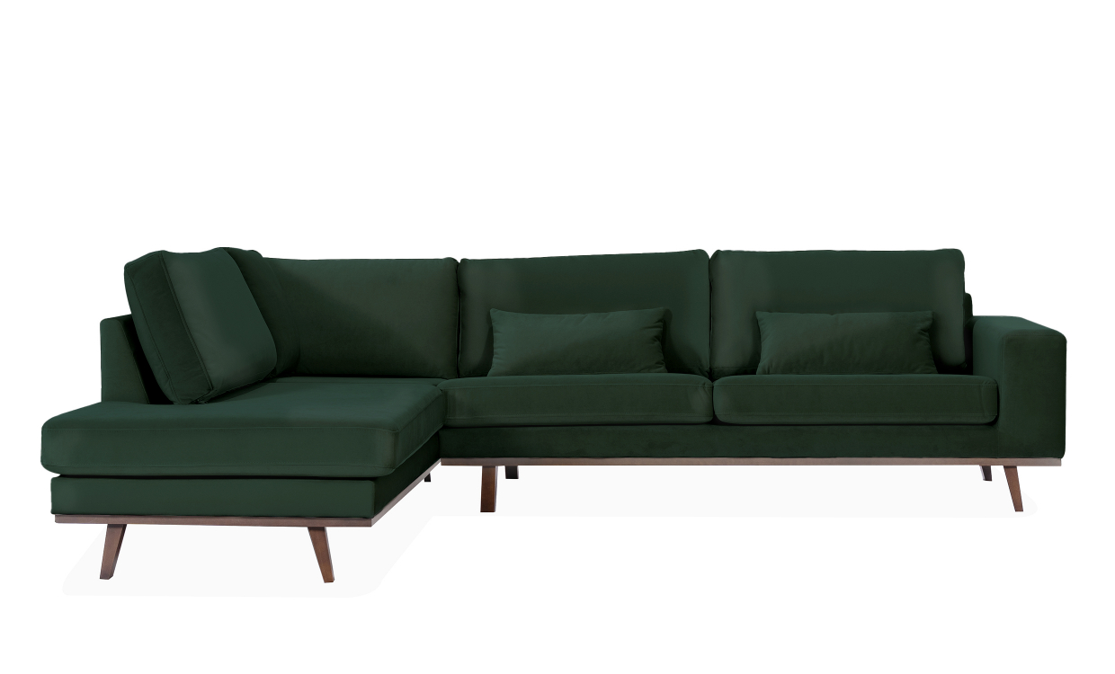 STOCKHOLM L-sofa Venstre Velvet Edition Grønn - Sofaer - Hjørnesofaer - Sofasandmore