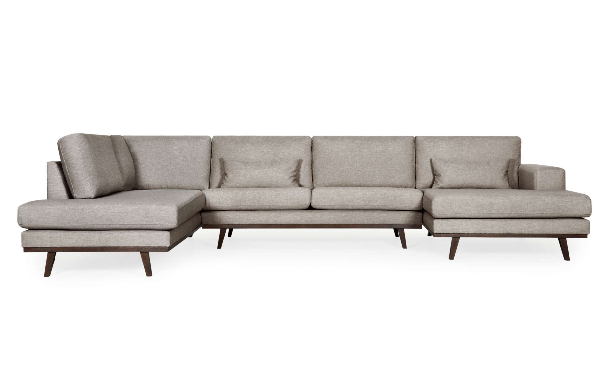 STOCKHOLM Fusion U-sofa Venstre Mørk beige