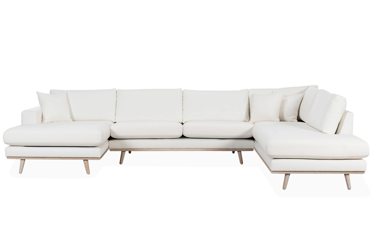 STOCKHOLM PREMIUM U-Sofa Høyre Offwhite - Sofaer - U-sofaer - Sofasandmore
