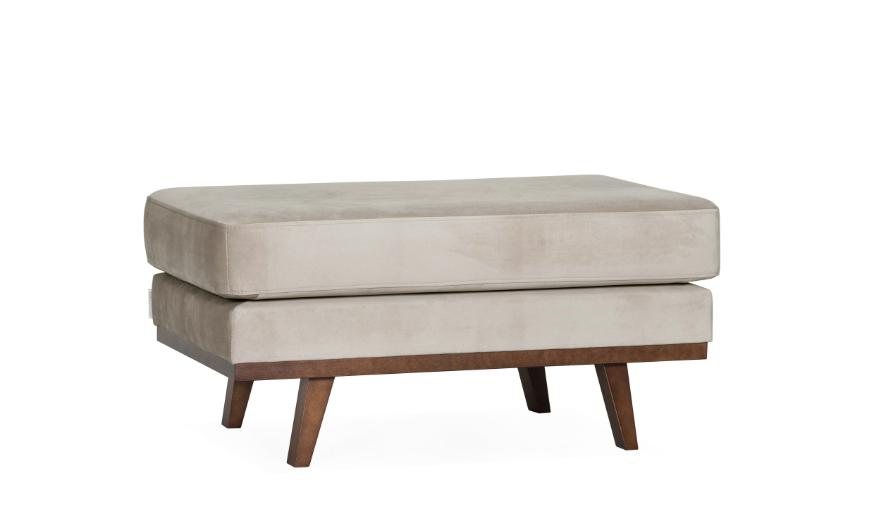 STOCKHOLM Fotskammel Velvet Edition Greige - Sofaer - Fotskamler - Sofasandmore