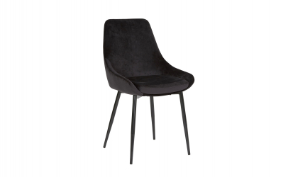 TOVE Stol Velvet Black