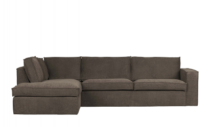 FREDDIE Divan sofa Venstre Mrk brun