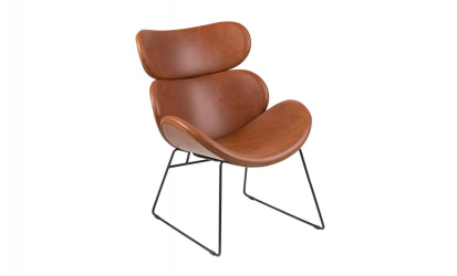 CEASAR Lounge Chair Brun/Sort
