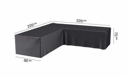 AEROCOVER Mbeltrekk L-form 220 x 220 x 90 Antrasitt, 90