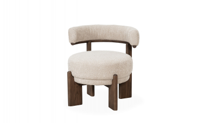 NODA Lenestol Offwhite/Brun