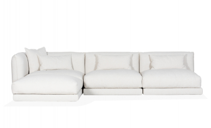 BROKLYN Modulsofa Divan Left Offwhite