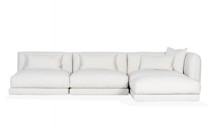 BROKLYN Modulsofa Divan Right Offwhite