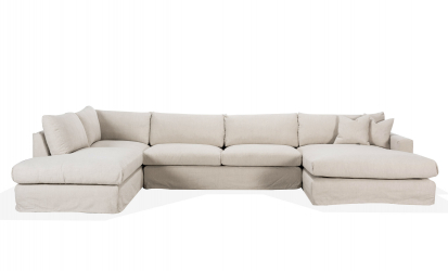 MAXIME U-sofa Venstre Beige