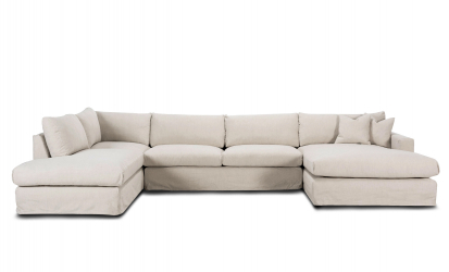 MAXIME U-sofa Venstre Beige