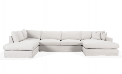 MAXIME U-sofa Venstre Hvit