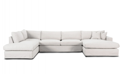 MAXIME U-sofa Venstre Hvit