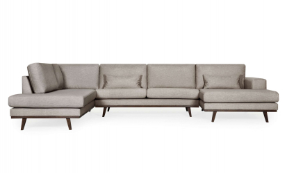 STOCKHOLM Fusion U-sofa Venstre Mrk beige