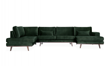 STOCKHOLM U-sofa Venstre Velvet Edition Grnn