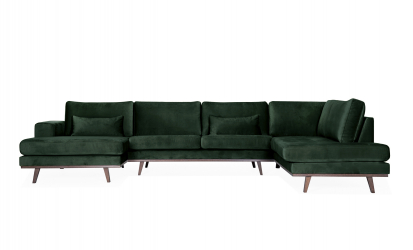 STOCKHOLM U-sofa Hyre Velvet Edition Grnn