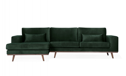 STOCKHOLM Divansofa Venstre Velvet Edition Grnn