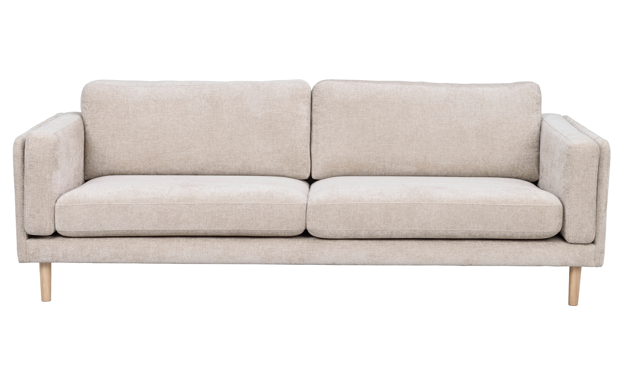 BRADEN 3-seters sofa Lys beige/hvitpigmentert