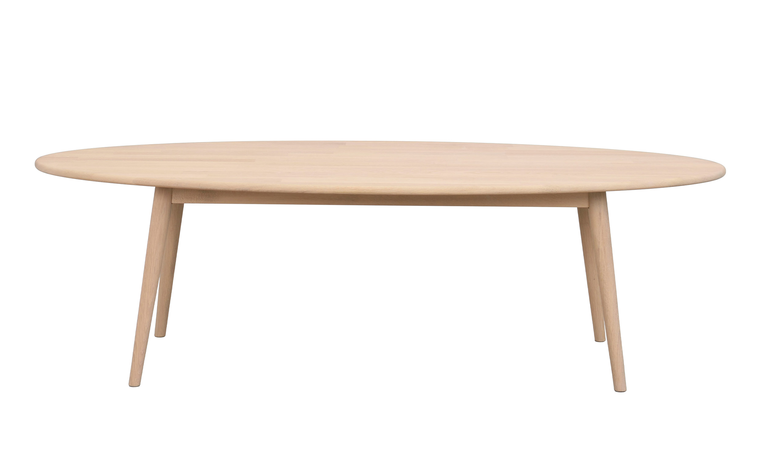 TOMPKINS Sofabord Ellipse 150 Hvitpigmentert Eik