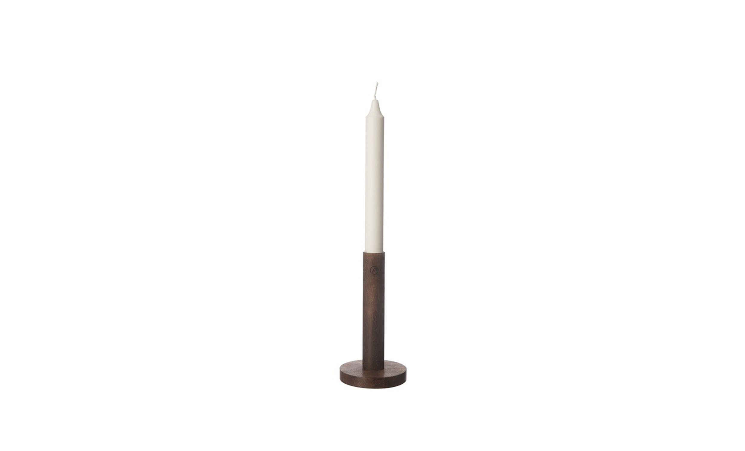 LYSSTAKE Tre 15cm Mrkebrun