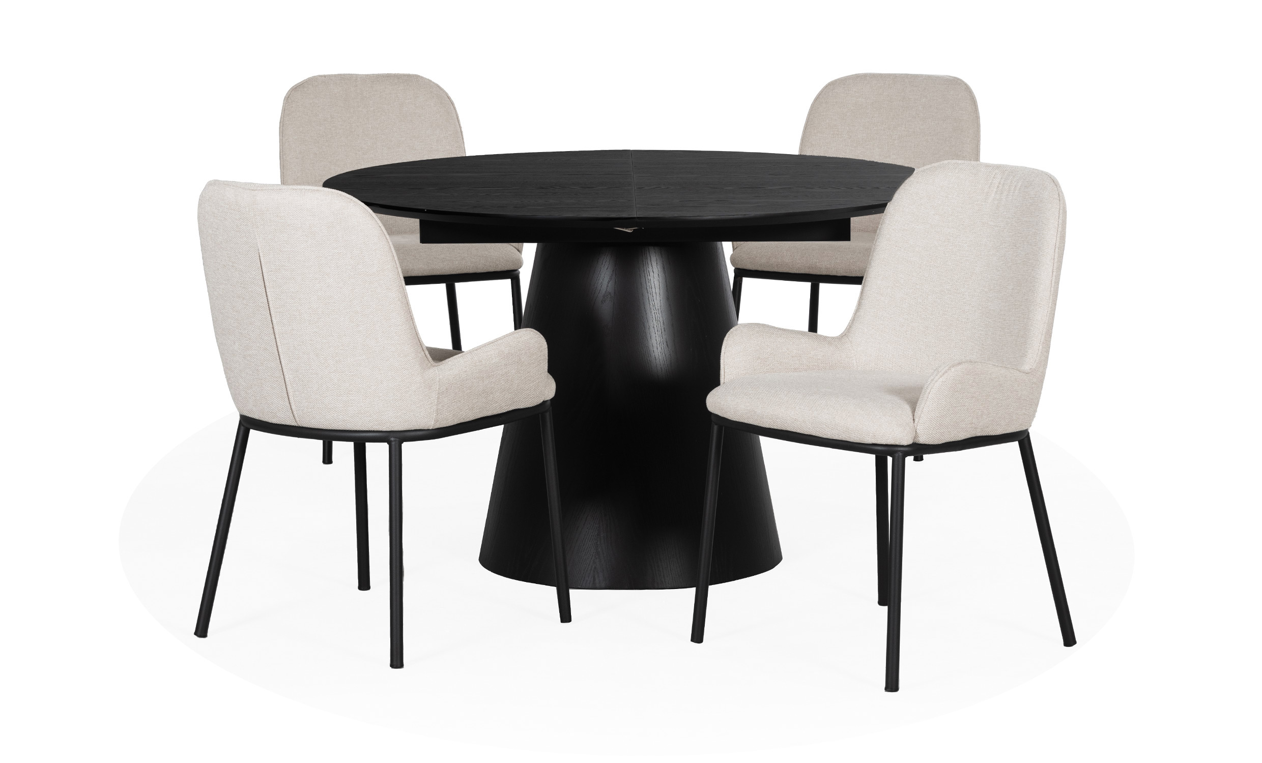 MANNE/MELISSA Spisegruppe 4 Stoler Beige