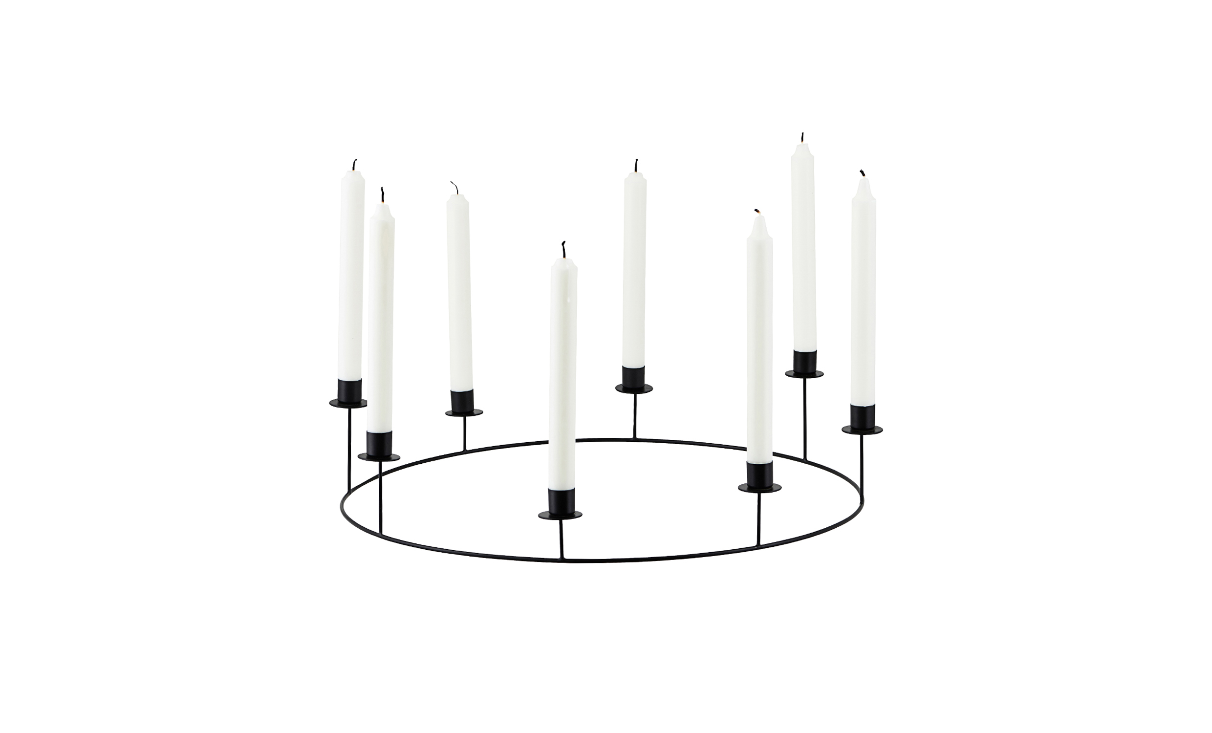 CANDLE Lysestake Svart 