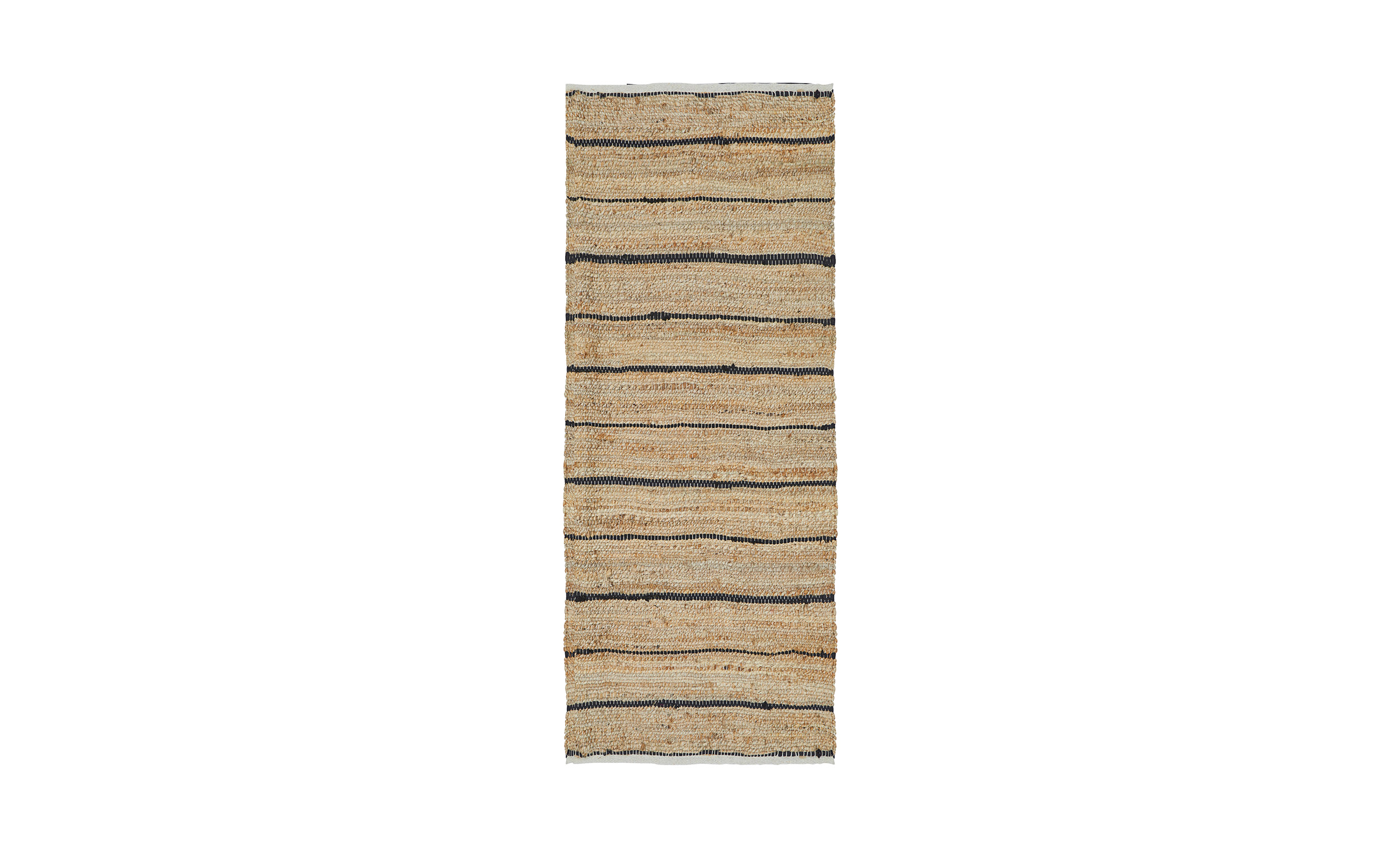 JUTE Teppe 80x200 Natur/Svart
