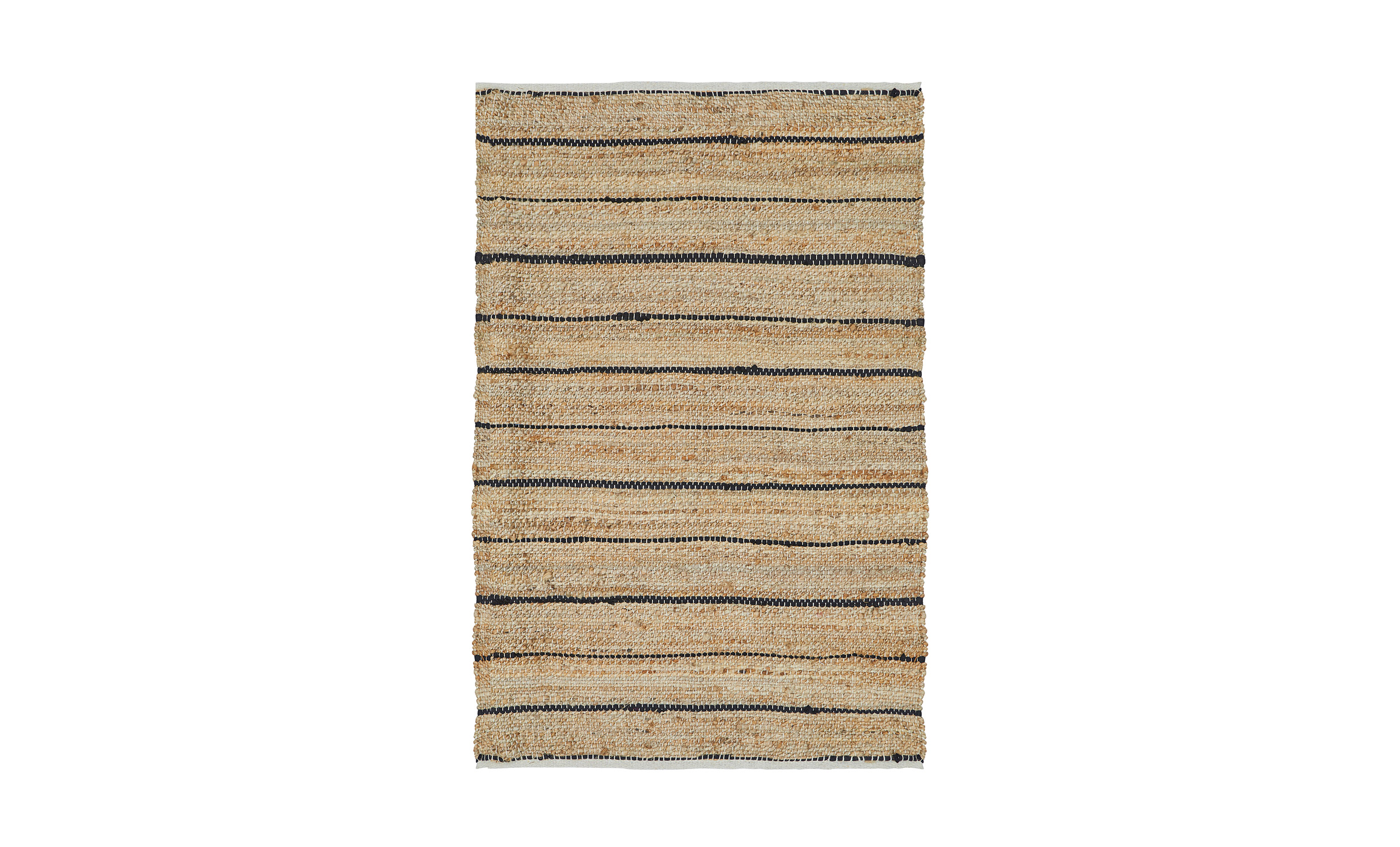 JUTE Teppe 160x240 Natur/Svart