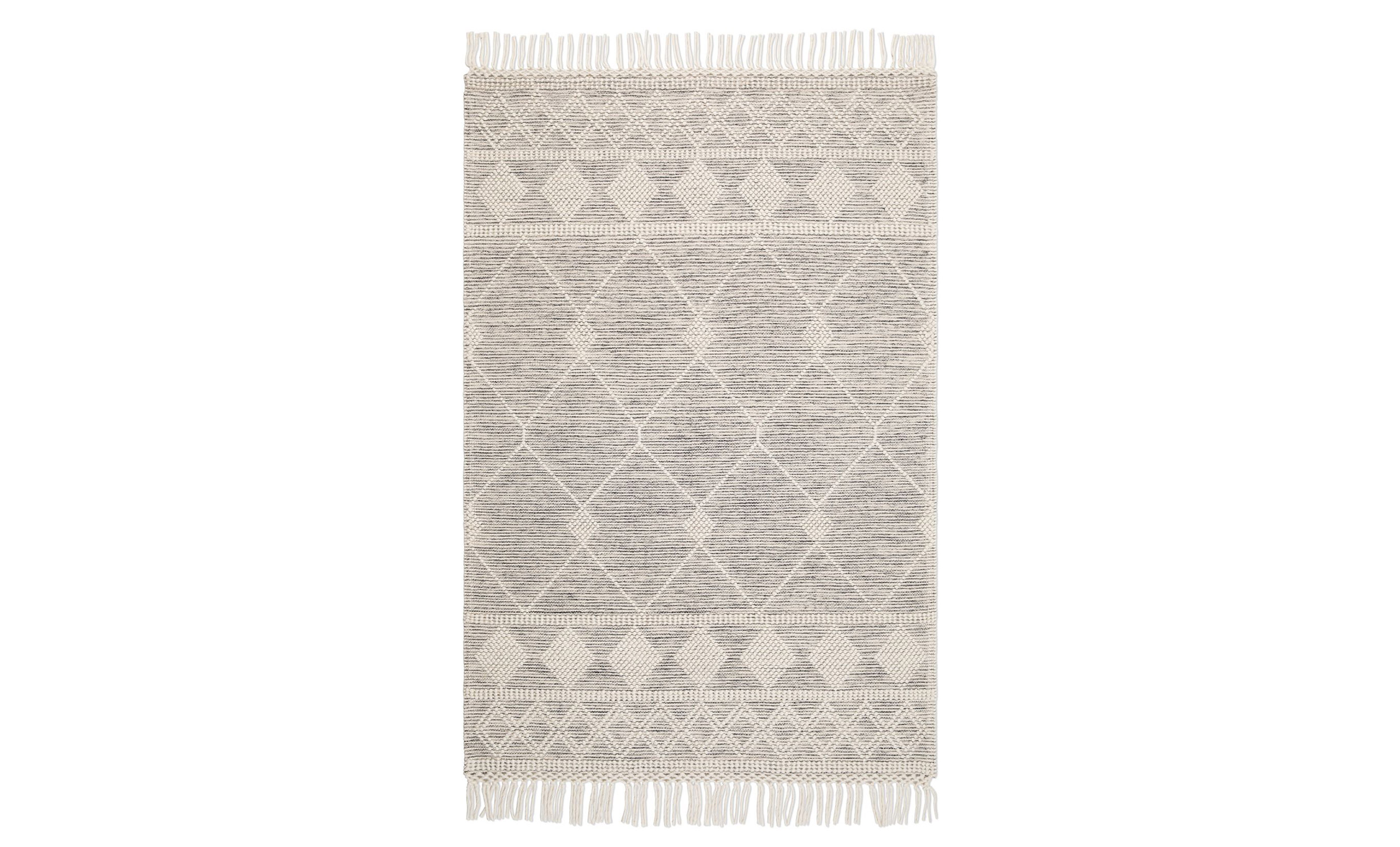 KANPUR Ullteppe 160 x 230 Svart