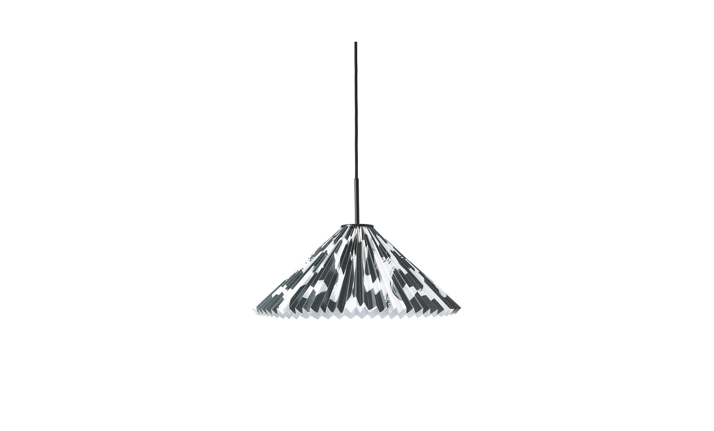 POLLY Taklampe 45 cm Svart/Hvit, 45