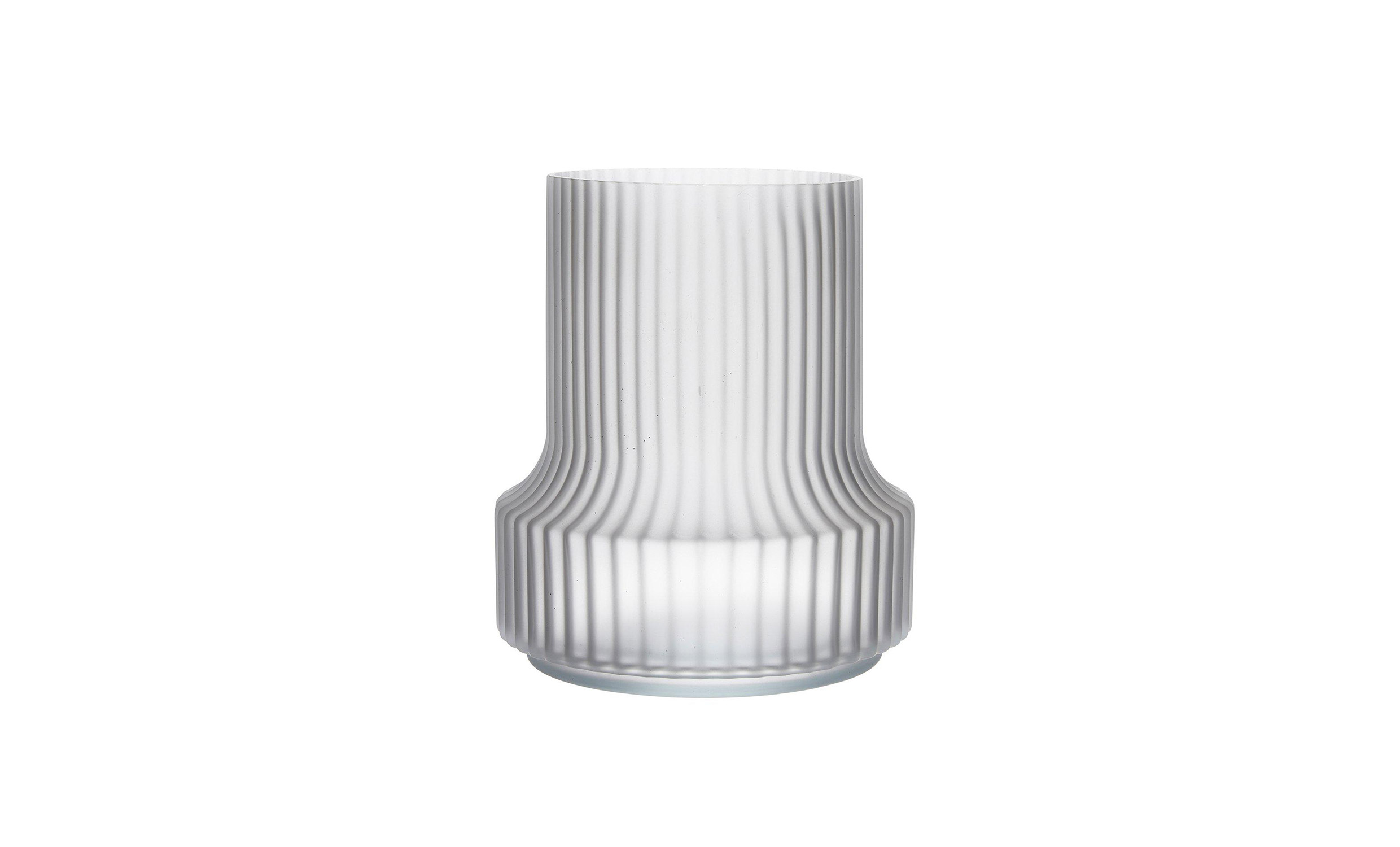 GROOVE Vase Frostet Hvit