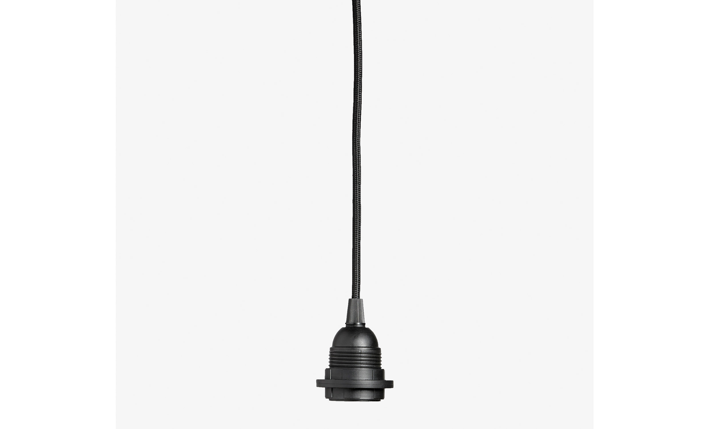 LEDNING med sokkel svart