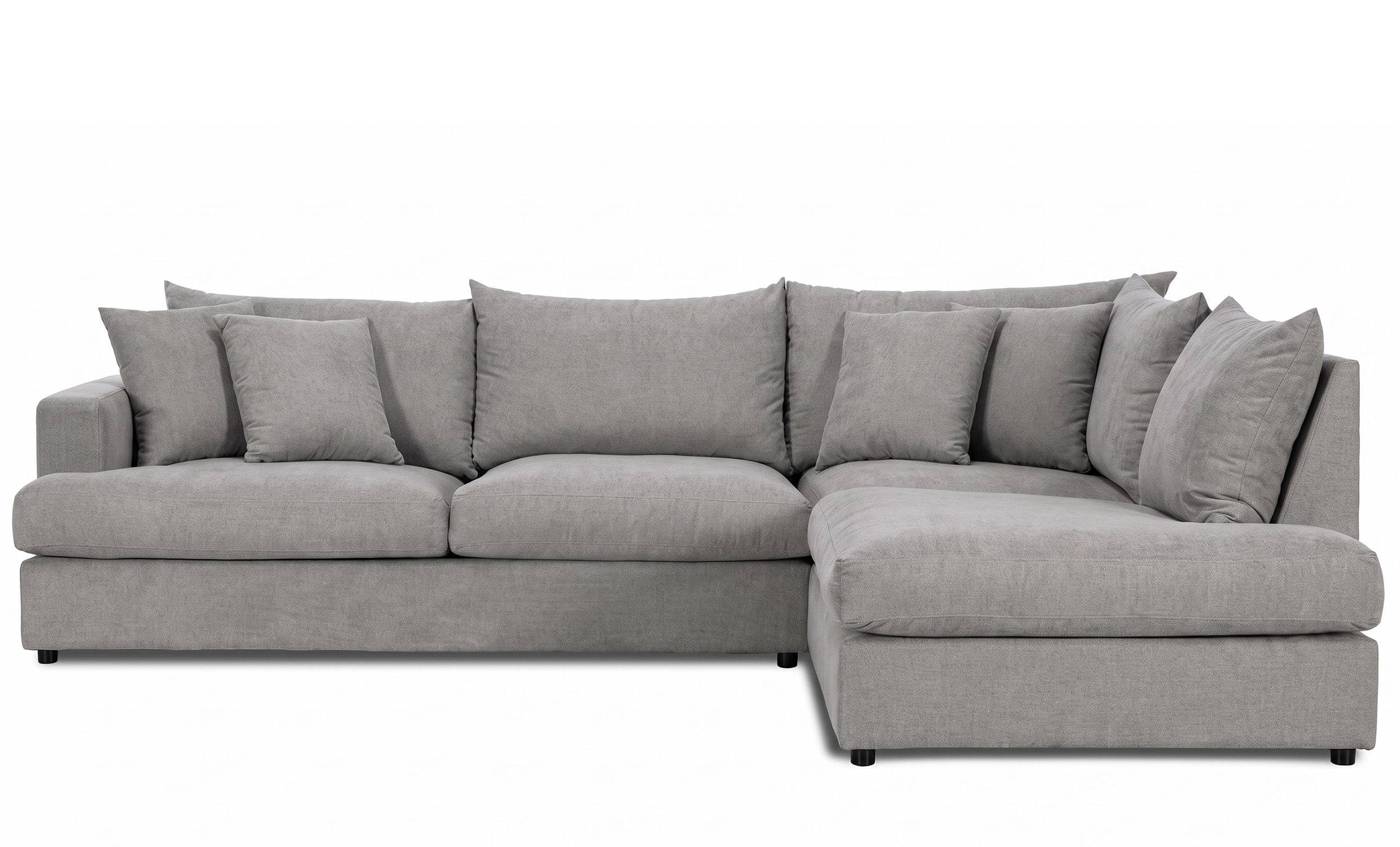 BOLNUEVO L-sofa Høyre Grå