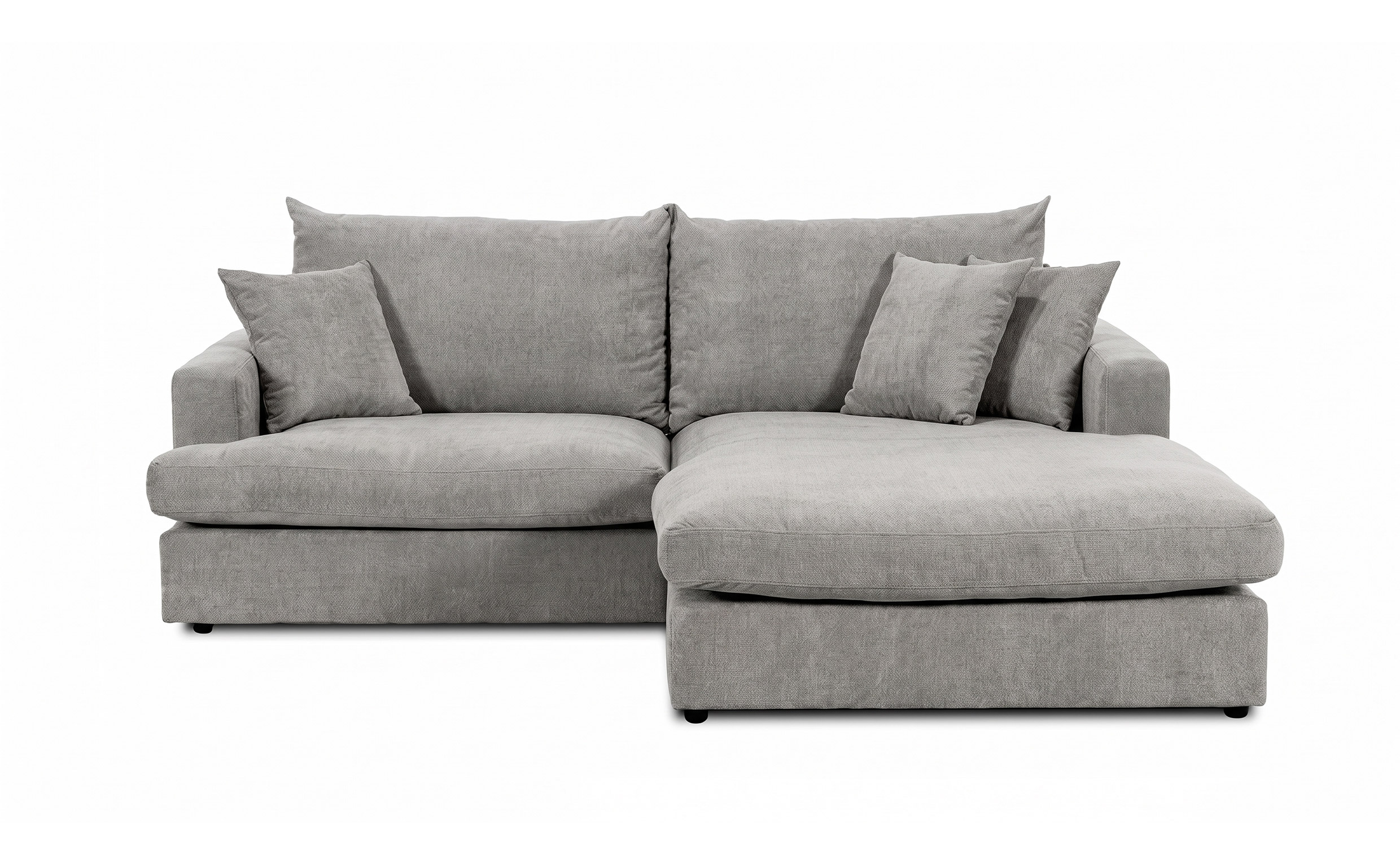 BOLNUEVO Divansofa Høyre Grå