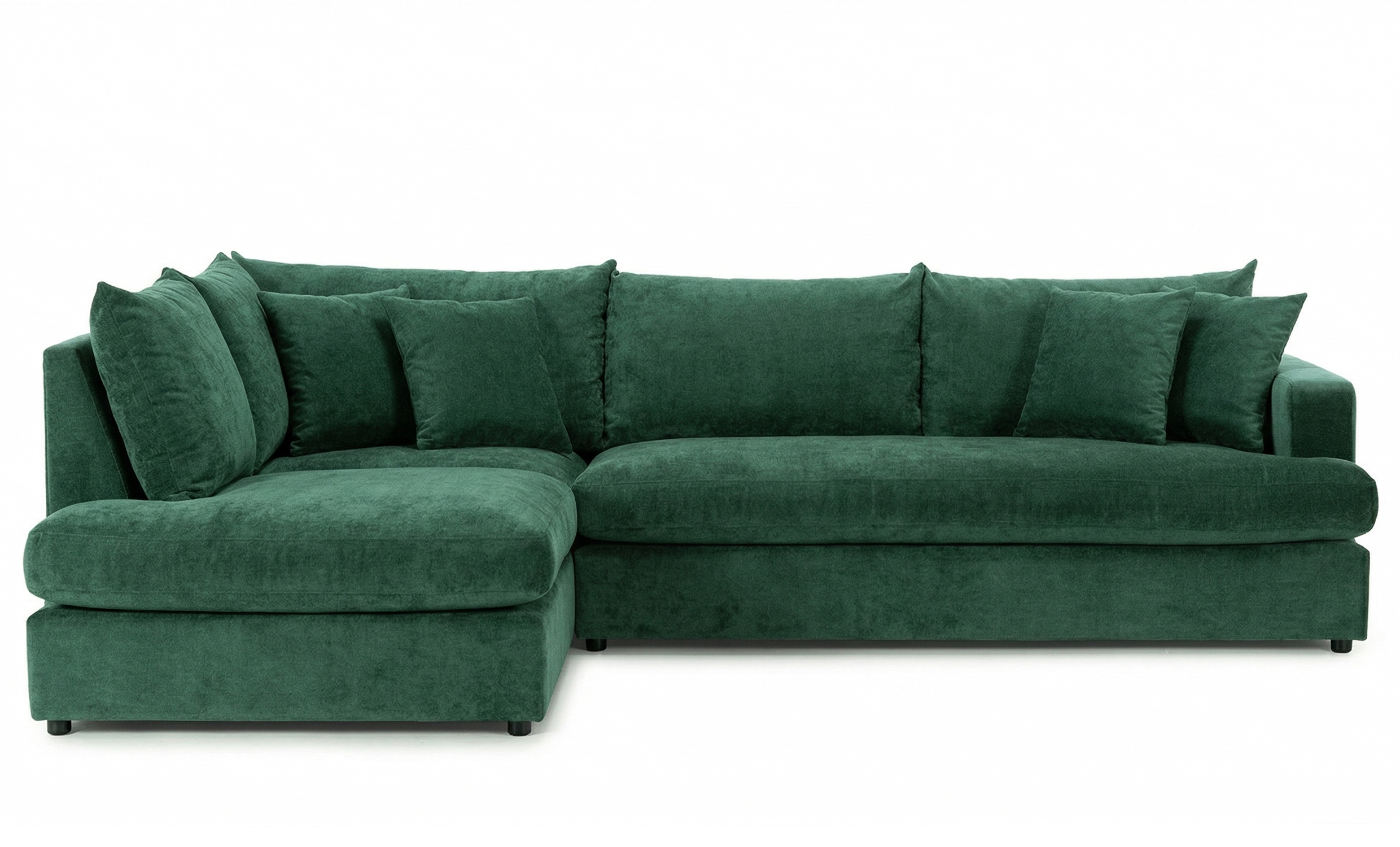 BOLNUEVO L-sofa Venstre Hel Dyna Gr�nn