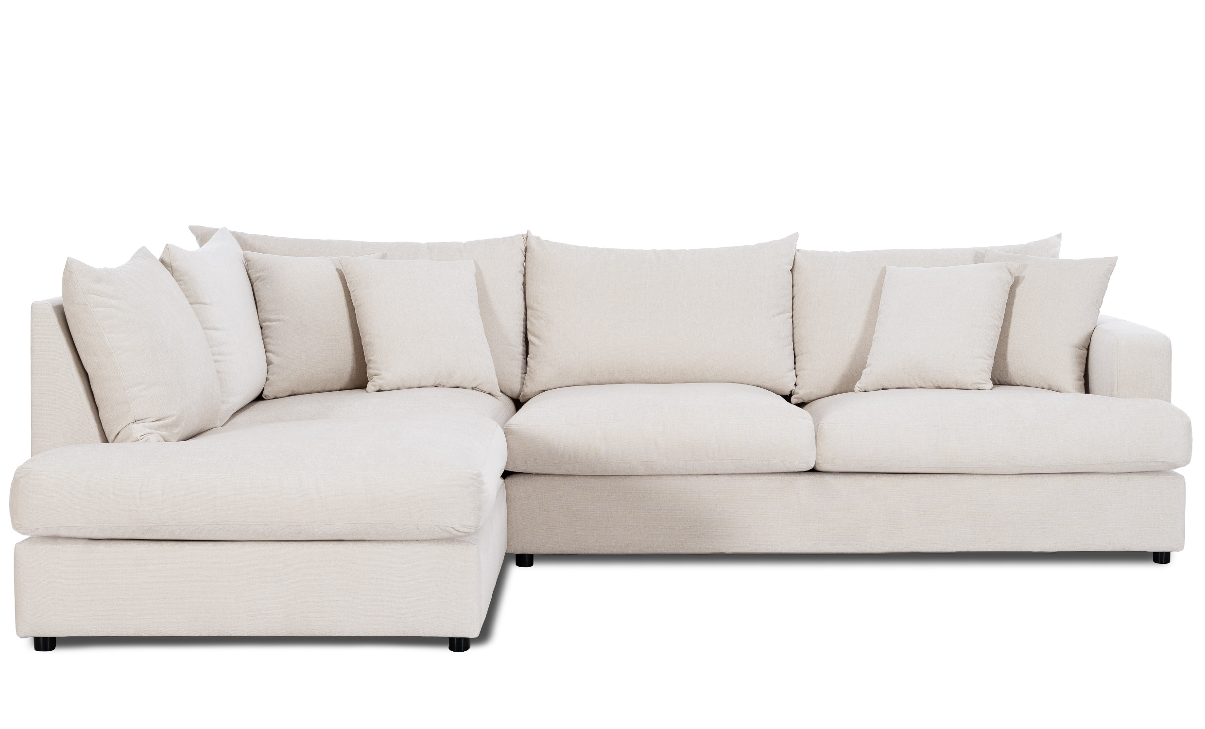 BOLNUEVO L-sofa Venstre Offwhite