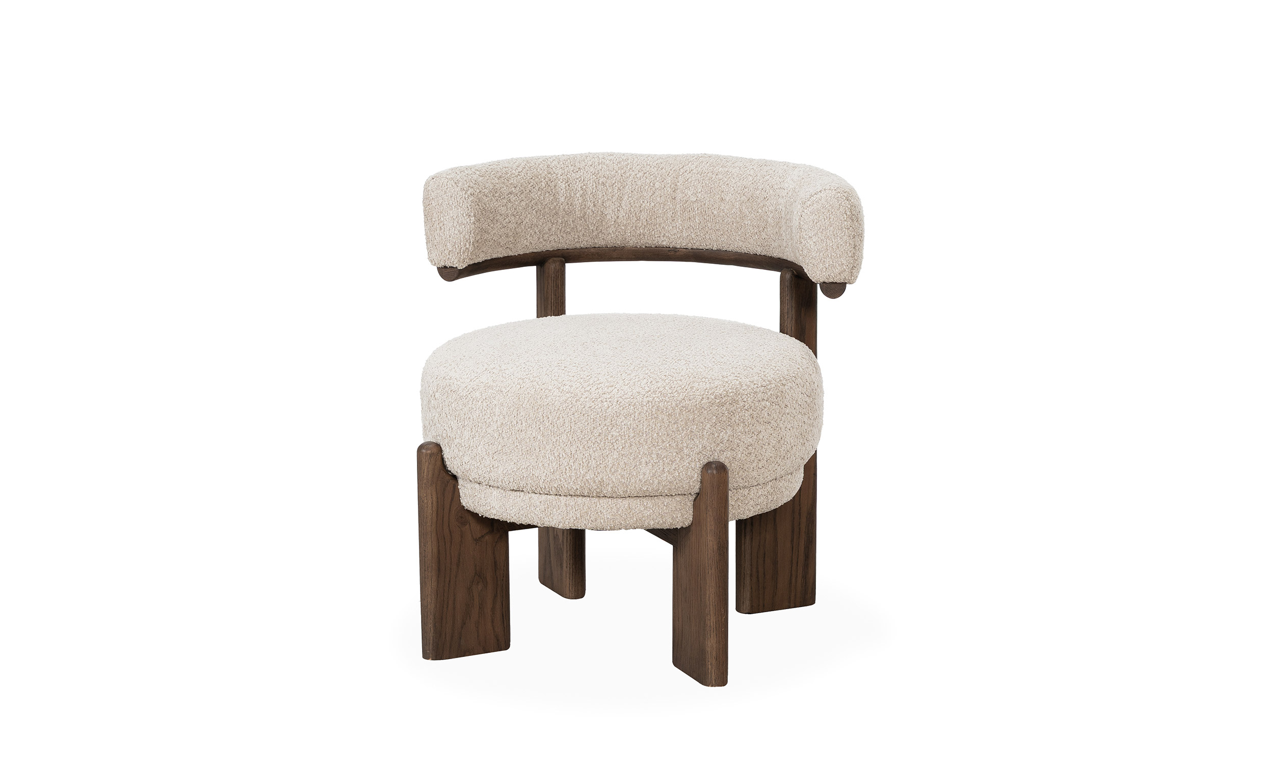 NODA Lenestol Offwhite/Brun